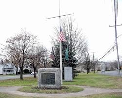 The Ellington Town Green, a picturesque landmark in Ellington, Connecticut