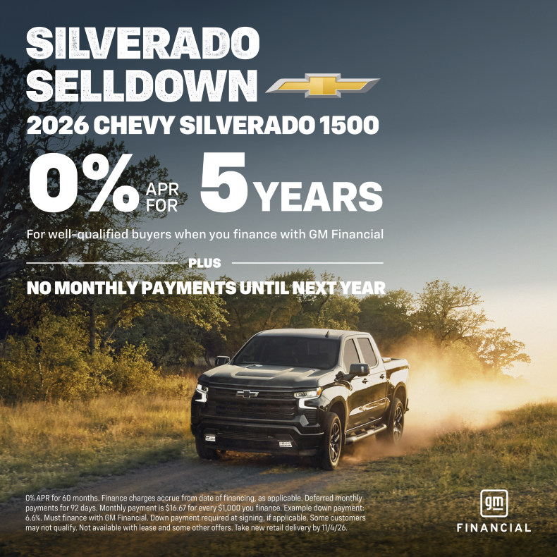silverado 0 % apr 